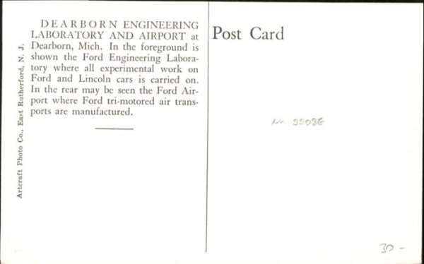 Dearborn Michigan Laboratory Airport Ford Motor Company – Bild 2