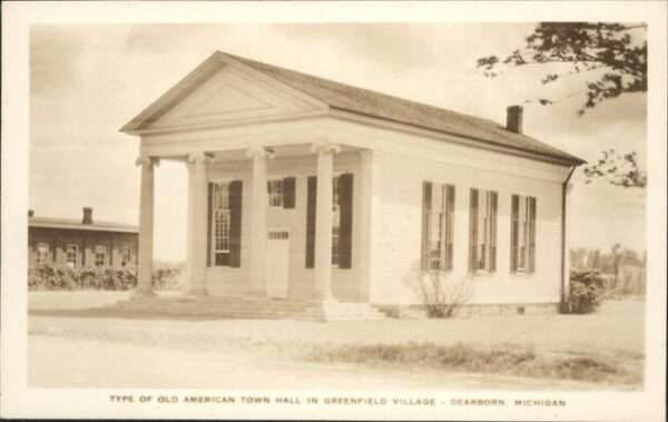 Dearborn Michigan Old American Town Hall Greenfield Villa