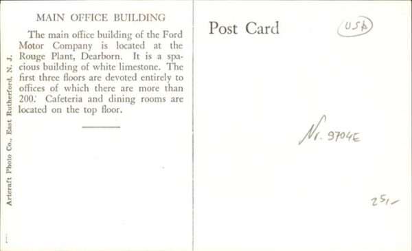 Dearborn Michigan General Office Ford Motor Company – Bild 2