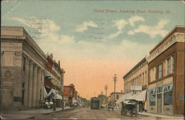 Sterling Illinois Third Street Strassenbahn