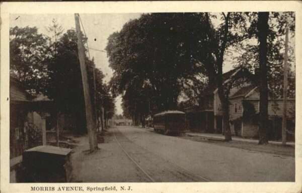 Springfield New Jersey Morris Avenue Strassenbahn