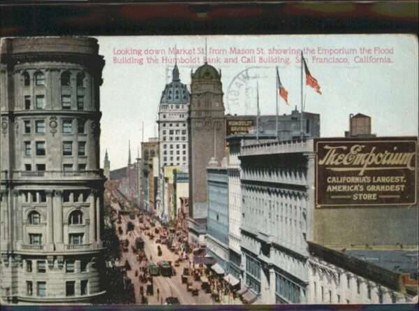 San Francisco California Humboldt Bank Call Building Strassenbah