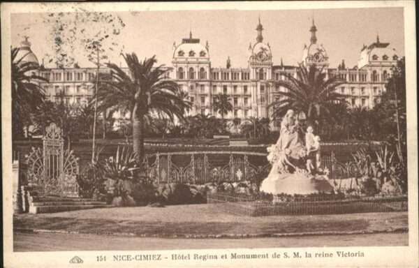 Nice Alpes Maritimes Cimiez Hotel Regina Monument Vikroria