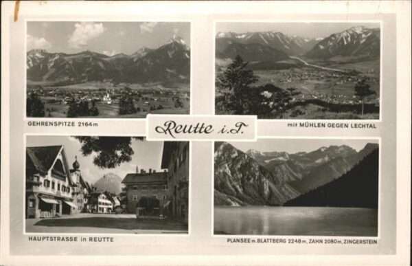 Reutte Tirol Gehrenspitze Hauptstrasse Plansee Blatt