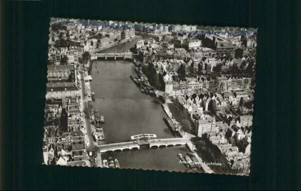 Amsterdam Niederlande Fliegeraufnahme Brücke