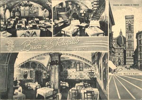 Firenze Florenz Ristorante Buca di S Ruffillo