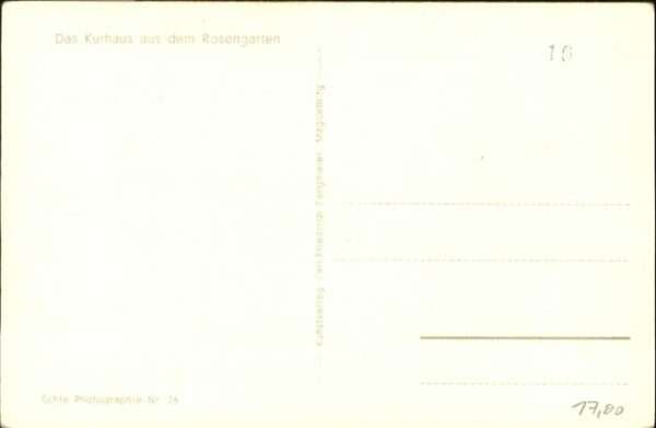 Swinemuende Ostseebad Westpommern Kurhaus Rosengarten – Bild 2