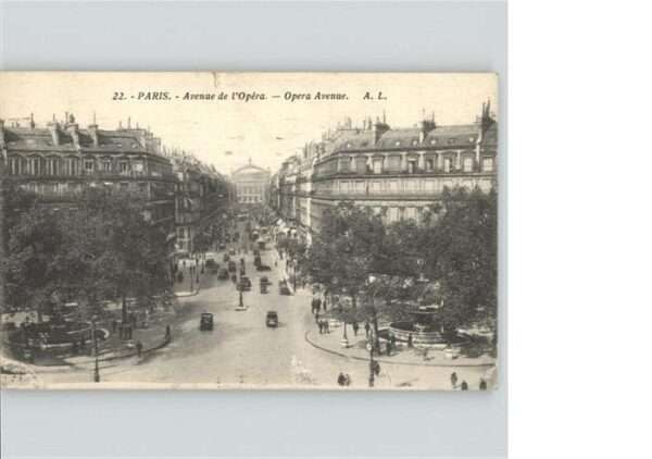 Paris Avenue de Opera Avenue