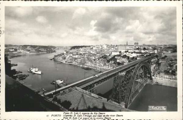 Porto Portugal Brücke Schiff