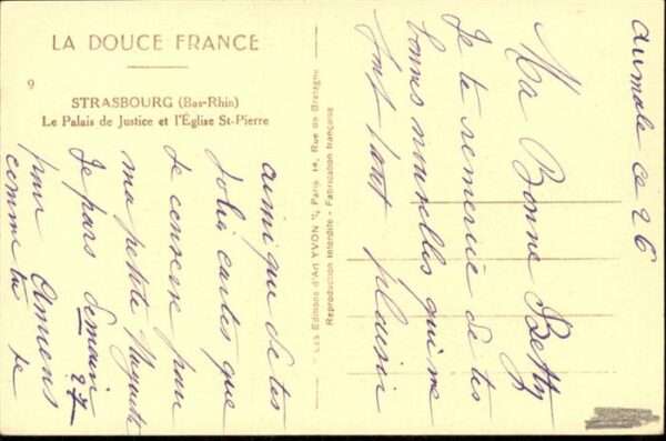 Strasbourg Alsace Palais Justice Eglise St Pierre – Bild 2