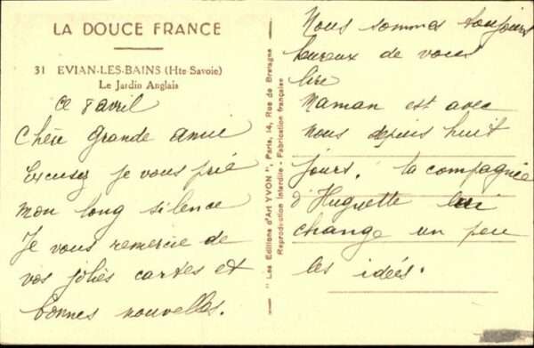 Evian-les-Bains Haute Savoie Jardin Anglais – Bild 2
