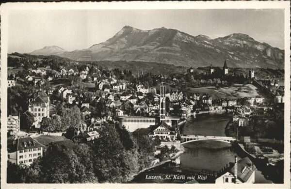Luzern LU St Karli Rigi Brücke