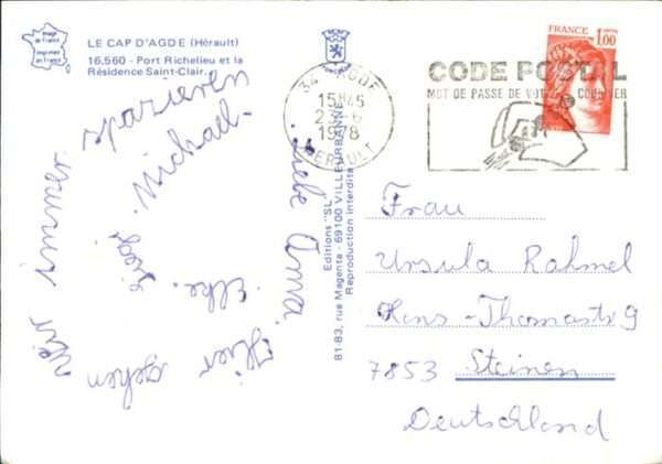 Cap-d Agde Port Richelieu Schiff – Bild 2