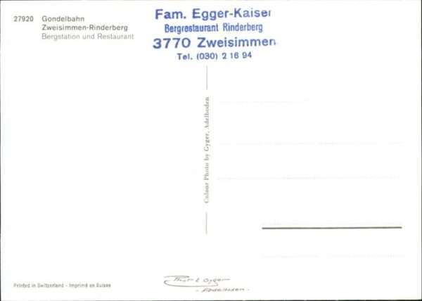 Zweisimmen Gondelbahn Rinderberg – Bild 2