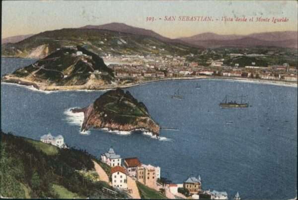 San Sebastian  Pais Vasco ES Monte Igueldo Schiff