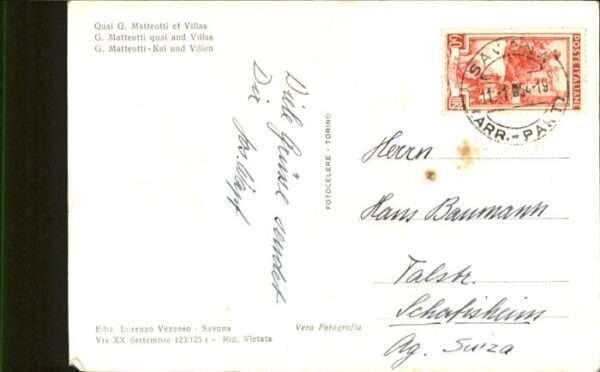 Savona Liguria Lungomare G Matteotti Schiff – Bild 2