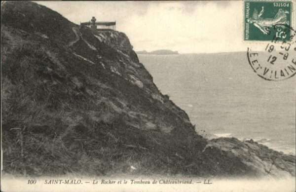 Saint-Malo 35 Rocher 
Tombeau de Chateaubriand