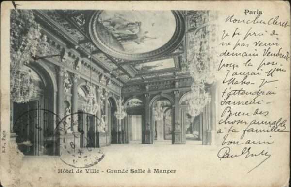 Paris Hotel de Ville
Grande Salle a Manger