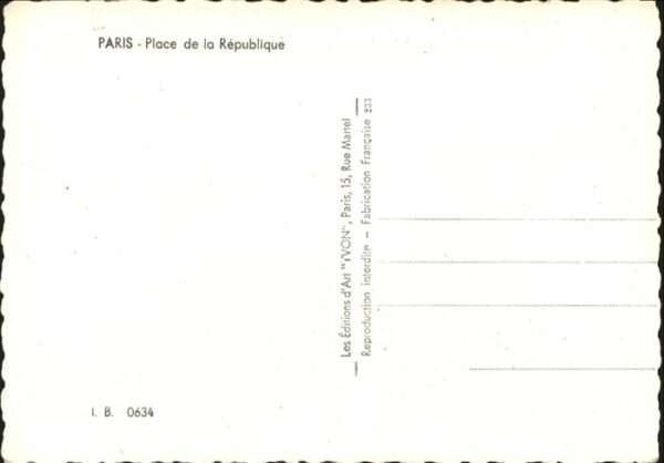 Paris Place de la Republique – Bild 2