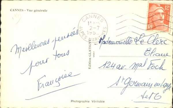 Cannes Alpes-Maritimes Vue Generales – Bild 2