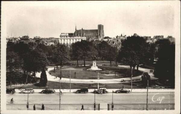 Reims Champagne Ardenne Panorama Pris de la Gare