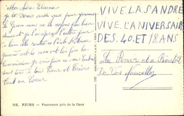 Reims Champagne Ardenne Panorama Pris de la Gare – Bild 2