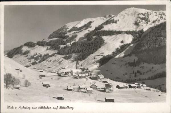 Mittelberg Kleinwalsertal Bühlalpe