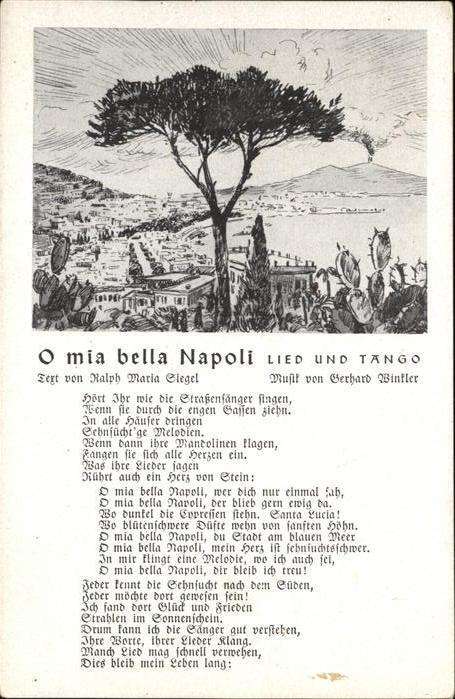 Napoli Neapel Lied und Tanko