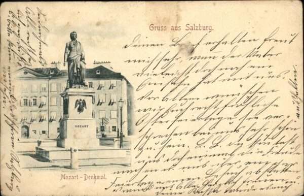 Salzburg Oesterreich Mozart Denkmal