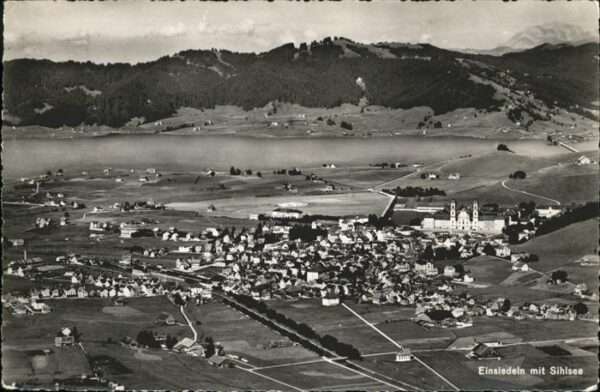 Einsiedeln SZ Sihlsee Luftbild