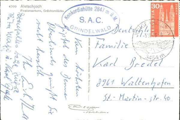 Aletschhorn Grünhornlücke Aletschjoch – Bild 2