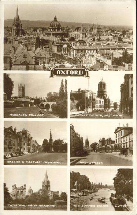 Oxford Oxfordshire High Street Magdalen Tower Magdalen Col