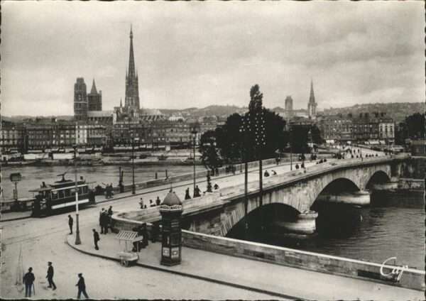 Rouen Pont Corneille Strassenbahn