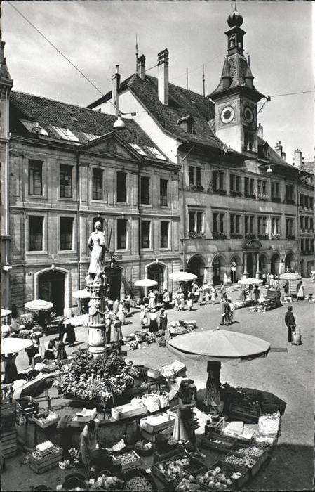 Lausanne VD Fontaine Place Palud