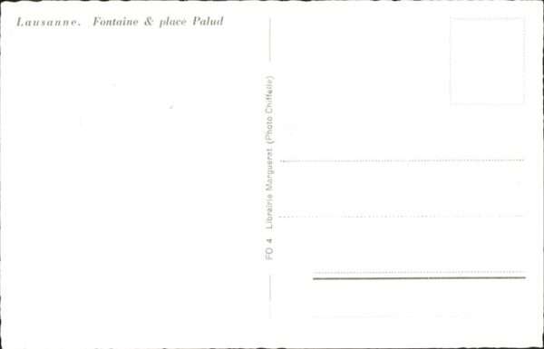 Lausanne VD Fontaine Place Palud – Bild 2