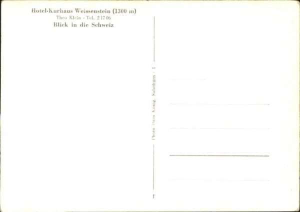 Weissenstein SO Hotel Kurhaus – Bild 2