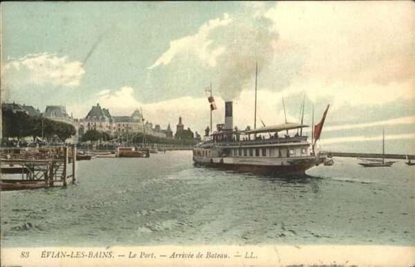 Dampfer Binnenschifffahrt Evian-les-Bains Port