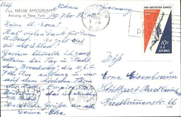 Dampfer Oceanliner SS Nieuw Amsterdam New York – Bild 2
