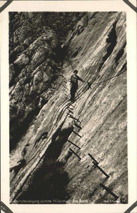 Bergsteigen Klettern Zugspitze Höllenthal