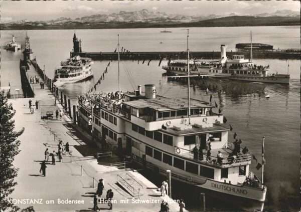 Schiffe Ships Navires Deutschland Konstanz Bodensee Hafen Sch