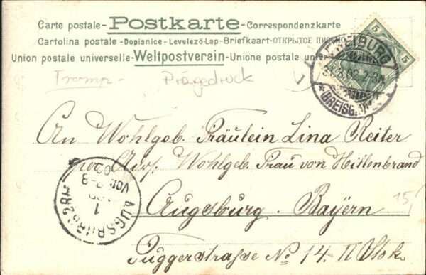 Trompeter Scheffel Bad Säckingen Prägedruck – Bild 2