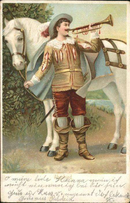Trompeter Scheffel Abschied Schimmel Pferd