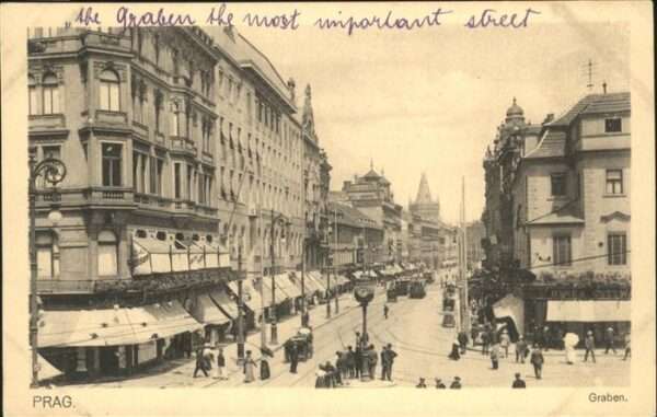 Prag Prahy Prague Graben