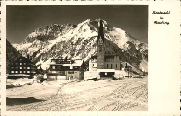 Mittelberg Vorarlberg Kirche Winter