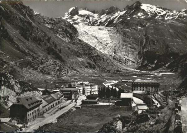 Rhonegletscher Glacier du Rhone Gletsch Furkastrasse Galenstock