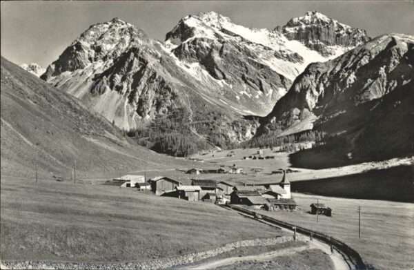 Davos GR Sertig Dörfli Mittagshorn Plattenhorn