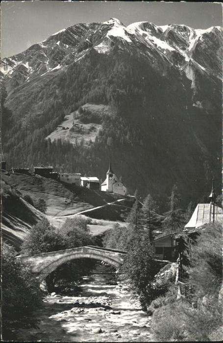 Binn Breithorn Kirche Brücke