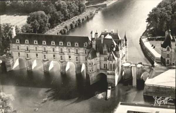 Chenonceaux Chateau Fliegeraufnahme