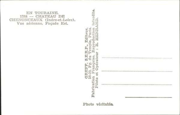 Chenonceaux Chateau Fliegeraufnahme – Bild 2