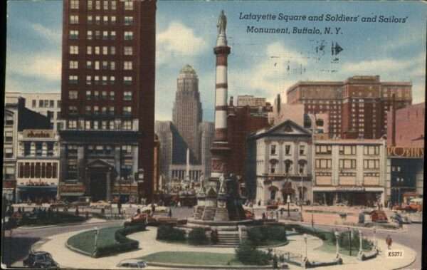 Buffalo New York Lafayette Square Soldiers Sailors Monum